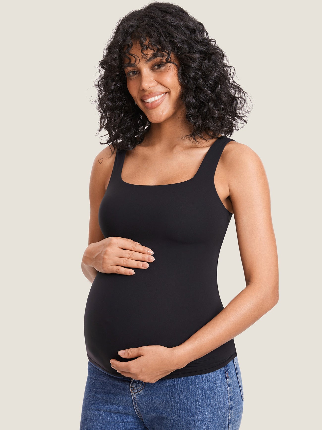 Square Neck Maternity Tank Top