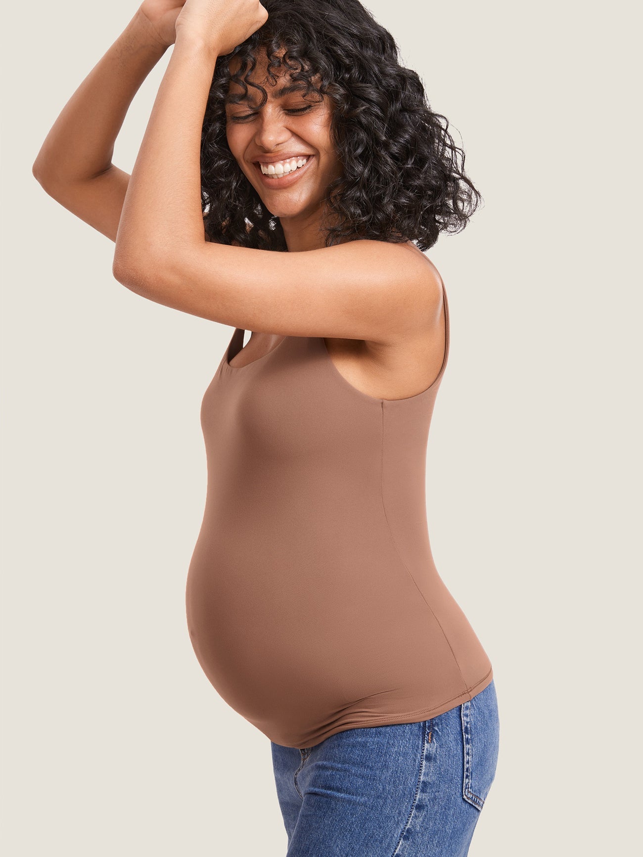 Square Neck Maternity Tank Top