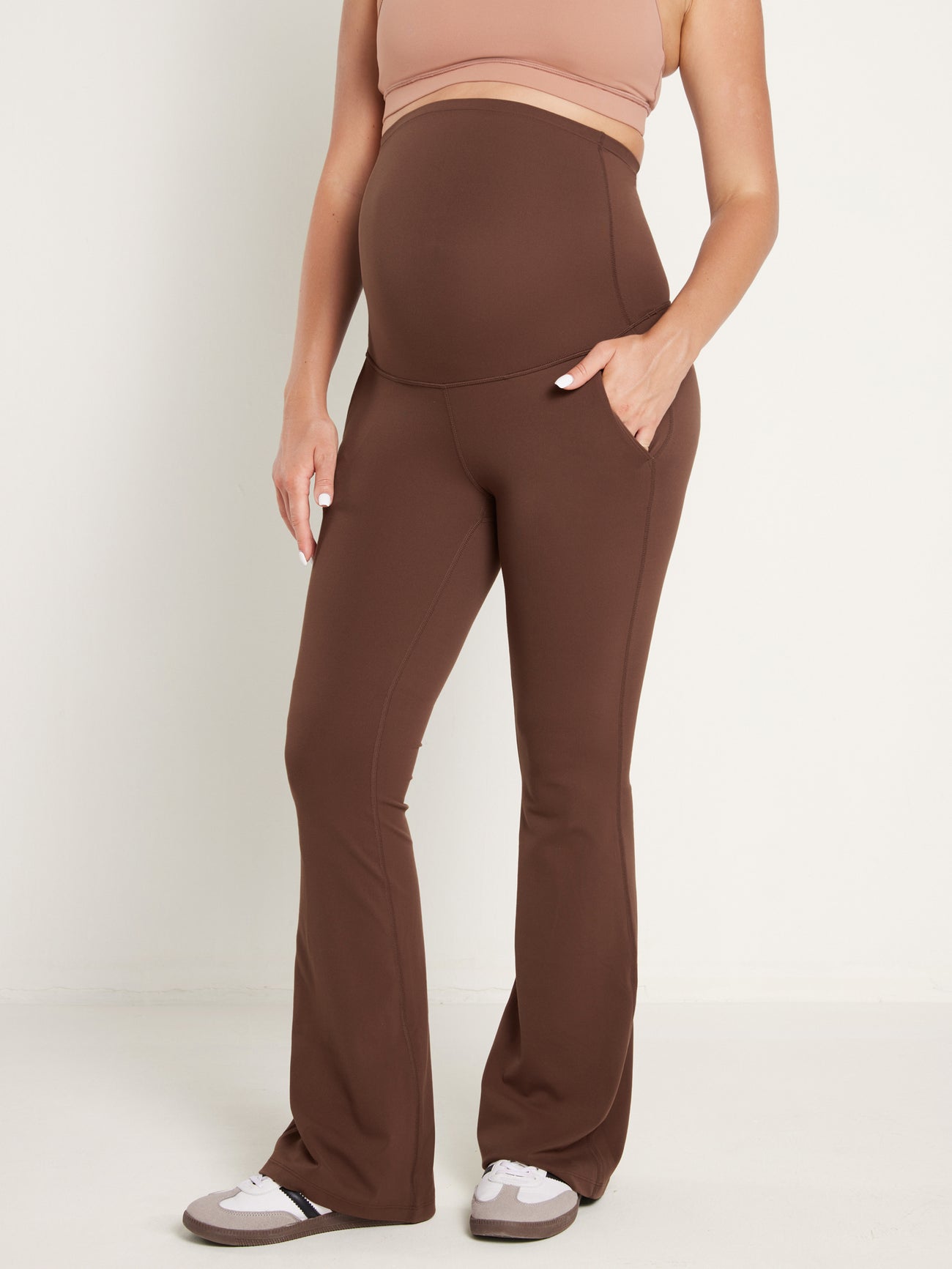 Maternity Flare Leggings With Pockets